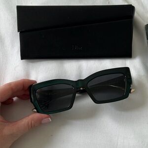 Christian Dior CatStyleDior2 sunglasses in green.